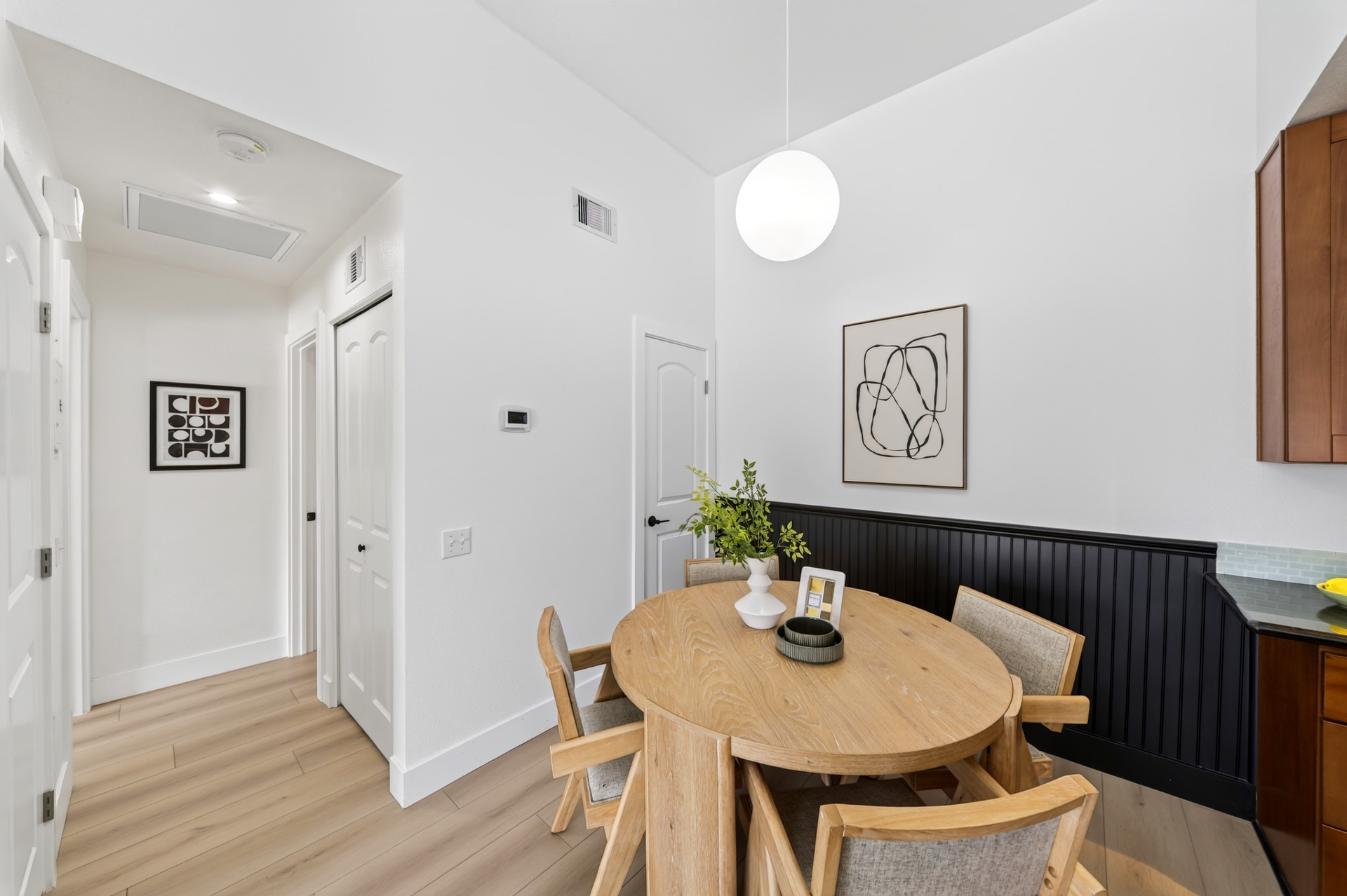 Hallway and dining nook